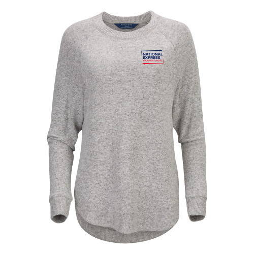 Boxercraft Womens Oxford Grey Heather Cuddle Oversized Crew-National Express