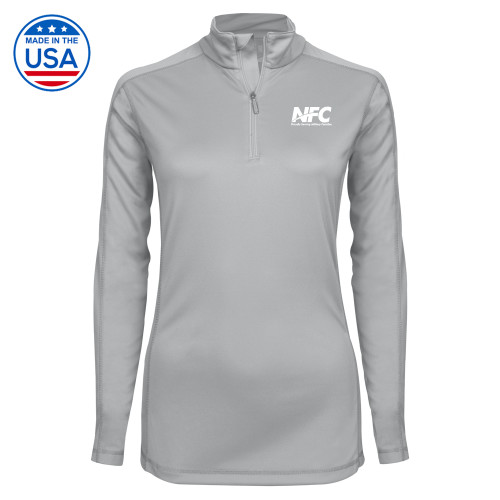 Syntrel Womens Platinum Interlock 1/4 Zip-NFC