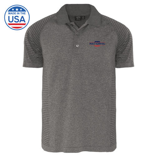 Heather Grey Body Mapping Polo-