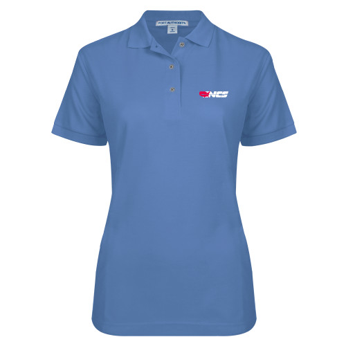 Womens Silk Touch Ultramarine Blue Pique Polo-NCS