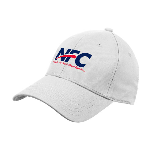 White Structured Adjustable Pro Style Hat-NFC