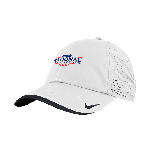 Nike White Dri Fit Perforated Hat-
