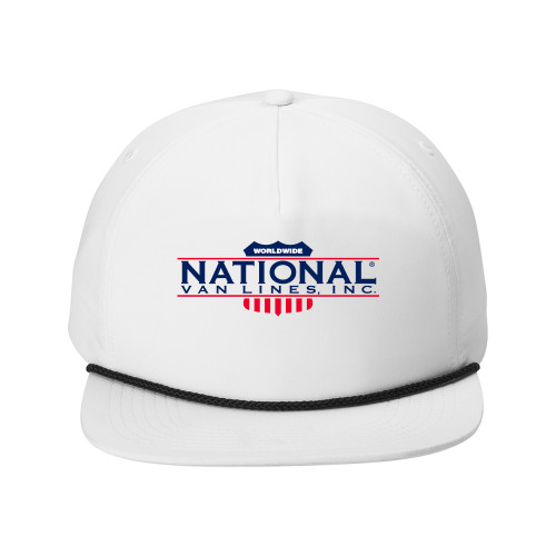 Retro White/Black Rope Cap-