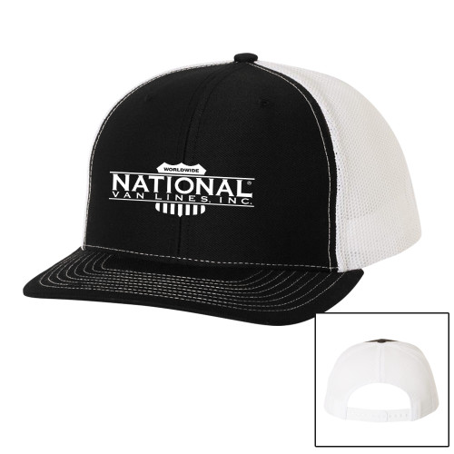 Richardson Black/White Trucker Hat-
