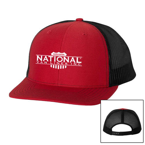 Richardson Red/Black Trucker Hat-