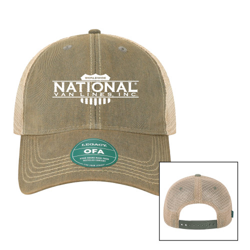Legacy Grey/Khaki Old Favorite Trucker Hat-