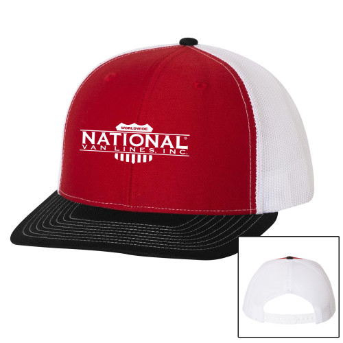 Richardson Red/White/Black Trucker Hat-