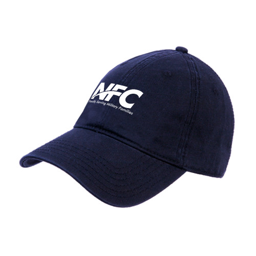 Navy Unstructured Adjustable Low Profile Hat-NFC