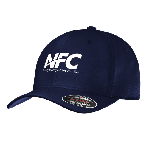 Navy Flexfit Structured Low Profile Hat-NFC