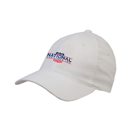 White Flexfit Structured Low Profile Hat-