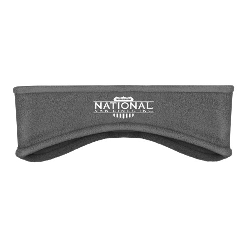 Charcoal Stretch Fleece Headband-