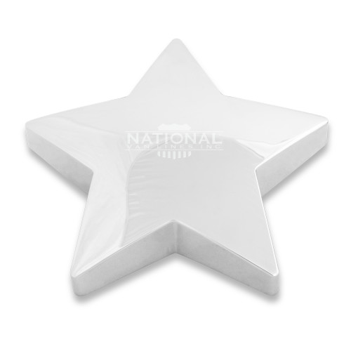 Silver Star Paperweight-Engraved