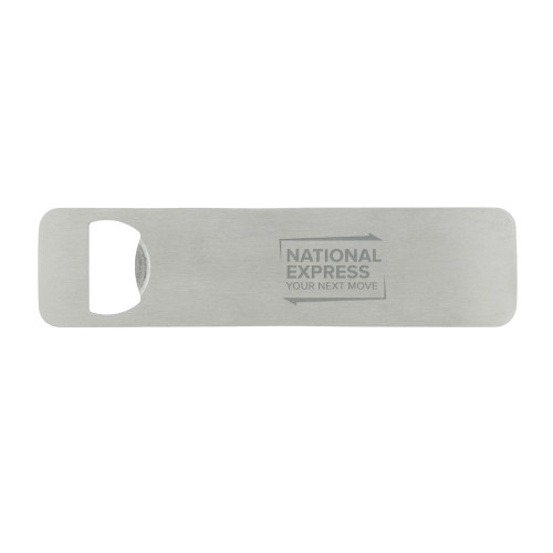 Magnetic Stainless Steel Bottle Opener-National Express Engraved