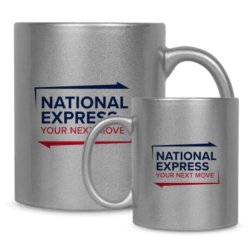 Full Color Silver Metallic Mug 11oz-National Express