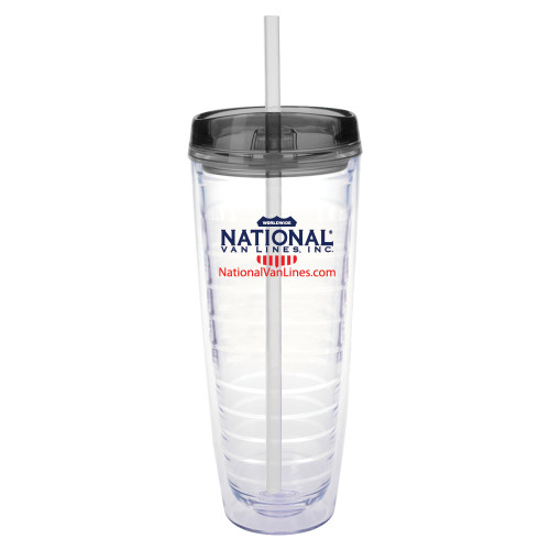 Tritan Double Wall Tumbler w/Charcoal Top 26oz-