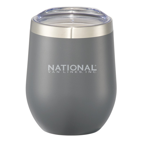 Corzo Vacuum Insulated Charcoal Cup 12oz-Engraved