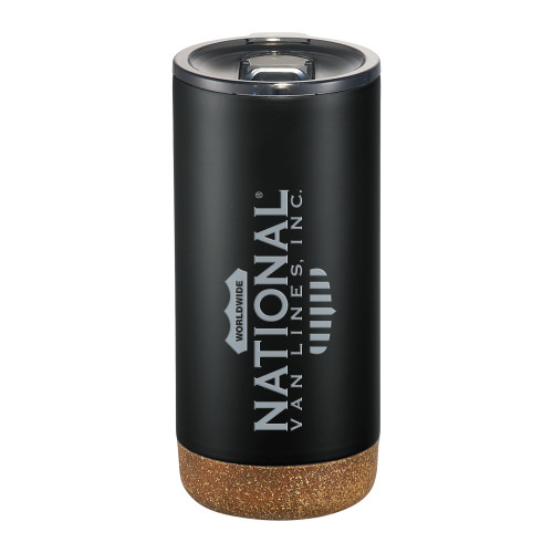 Valhalla Vacuum Insulated Black Tumbler 16oz-National Van Lines Inc Engraved