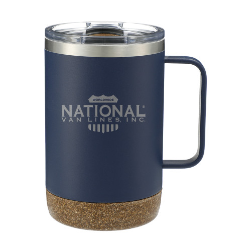 Valhalla Vacuum Insulated Camp Navy Mug 14oz-National Van Lines Inc Engraved