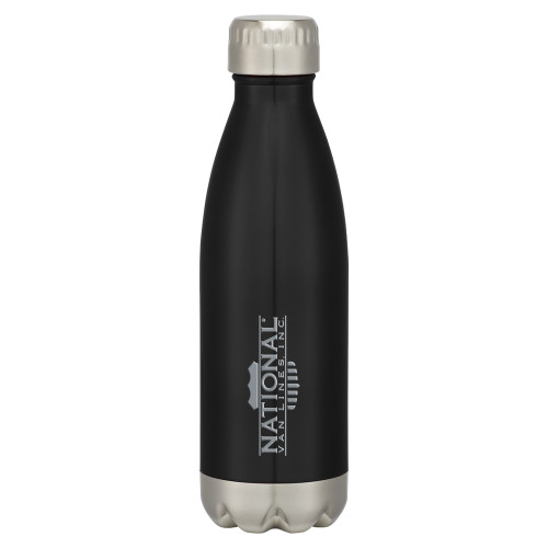 Swig Stainless Steel Black Bottle 16oz-Engraved