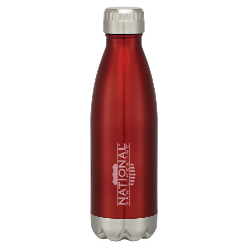 Swig Stainless Steel Red Bottle 16oz-Engraved