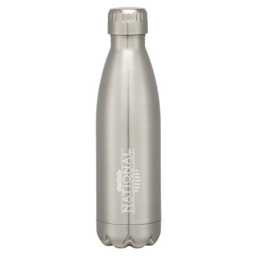Swig Stainless Steel Silver Bottle 16oz-Engraved