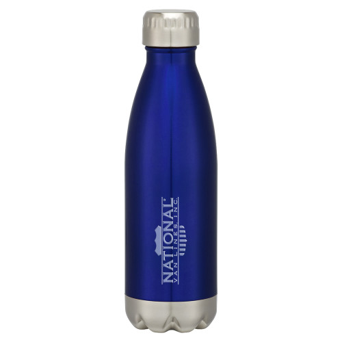 Swig Stainless Steel Blue Bottle 16oz-Engraved