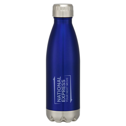 Swig Stainless Steel Blue Bottle 16oz-National Express Engraved