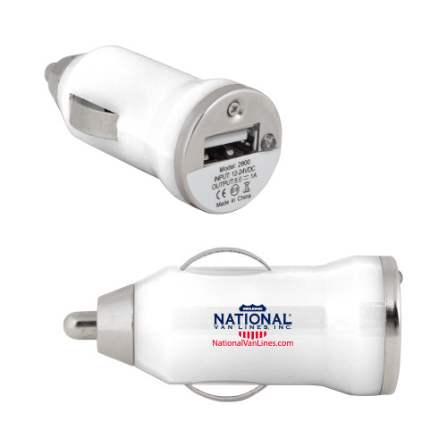 On the Go White Car Charger-