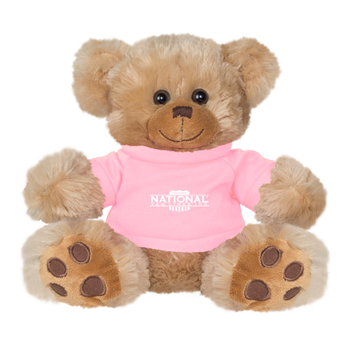 Plush Big Paw 8 1/2 inch Brown Bear w/Pink Shirt-