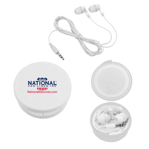 Ear Buds in White Case-
