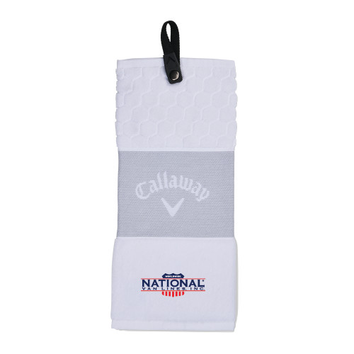 Callaway White Trifold Towel-