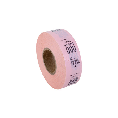 Inventory Sticker Roll, 1 Thru 500, Pink-ID# 0133