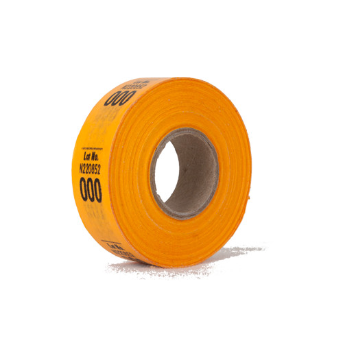 Inventory Sticker Roll, 1 Thru 200, Bright Orange-ID# 0134