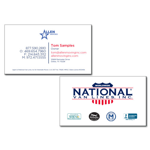 Logo Co-branded Bus Cards,-