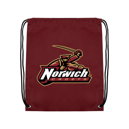 Maroon Drawstring Backpack-Primary Mark