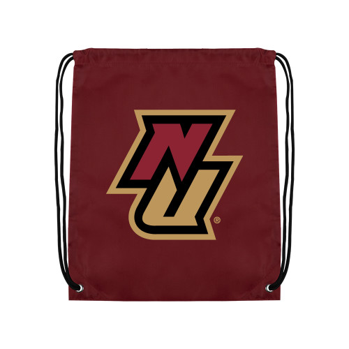 Maroon Drawstring Backpack-NU