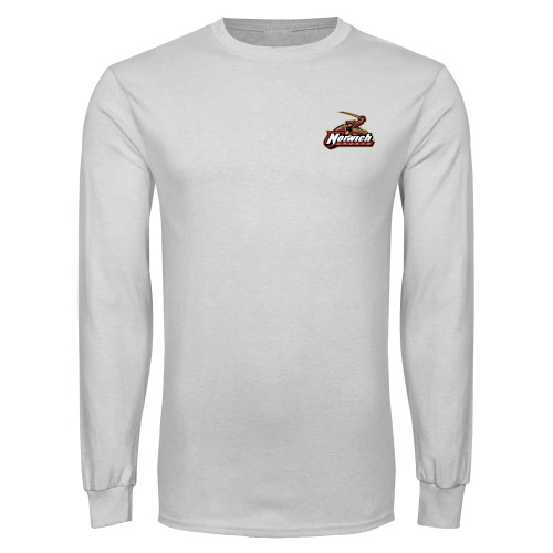 White Long Sleeve T Shirt-Primary Mark