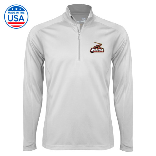 Syntrel White Interlock 1/4 Zip-Primary Mark