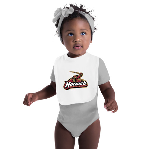 White Baby Bib-Primary Mark