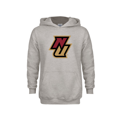 Youth Grey Fleece Hood-NU