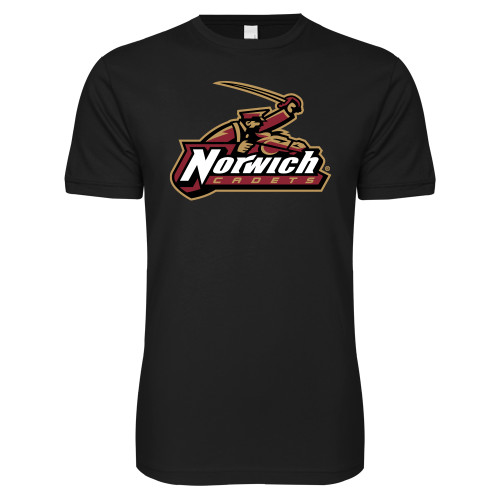 Next Level Black SoftStyle T Shirt-Primary Mark