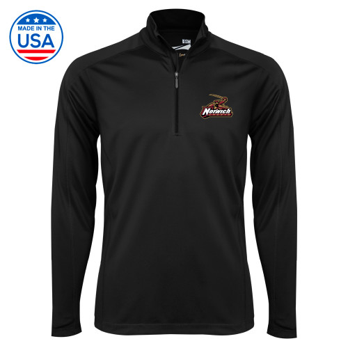 Syntrel Black Interlock 1/4 Zip-Primary Mark