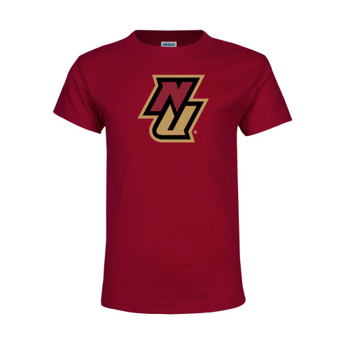 Youth Maroon T Shirt-NU