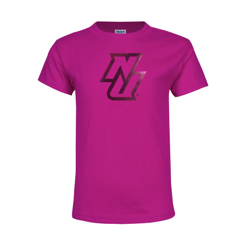 Youth Hot Pink T Shirt-NU  Foil