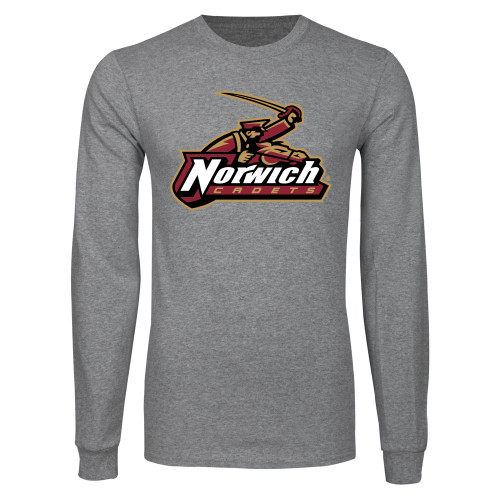 Grey Long Sleeve T Shirt-Primary Mark