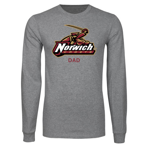 Grey Long Sleeve T Shirt-Dad