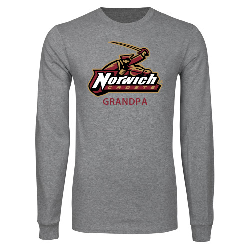 Grey Long Sleeve T Shirt-Grandpa