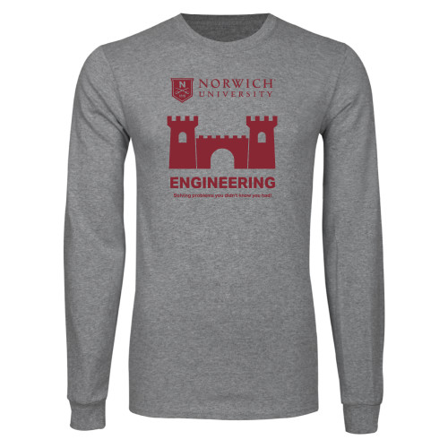  Grey Long Sleeve T Shirt - Engineering Norwich