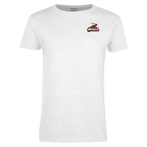 Womens White Short Sleeve Tee-Primary Mark