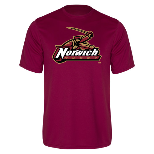 Maroon Performance Tee-Rugby
